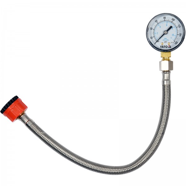 YATO Profi Wasserdruckmesser mit Manometer 3/4" zu 1/2" YT-24790