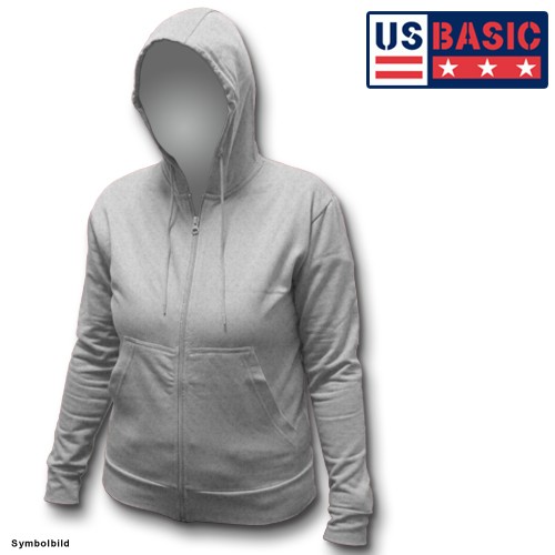 US Basic Damenhoodie Pullover grau Größe: S