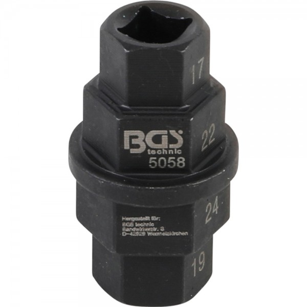 BGS 5058 Motorrad-Spezial-Einsatz | 10 mm (3/8") | 17 - 19 - 22 - 24 mm
