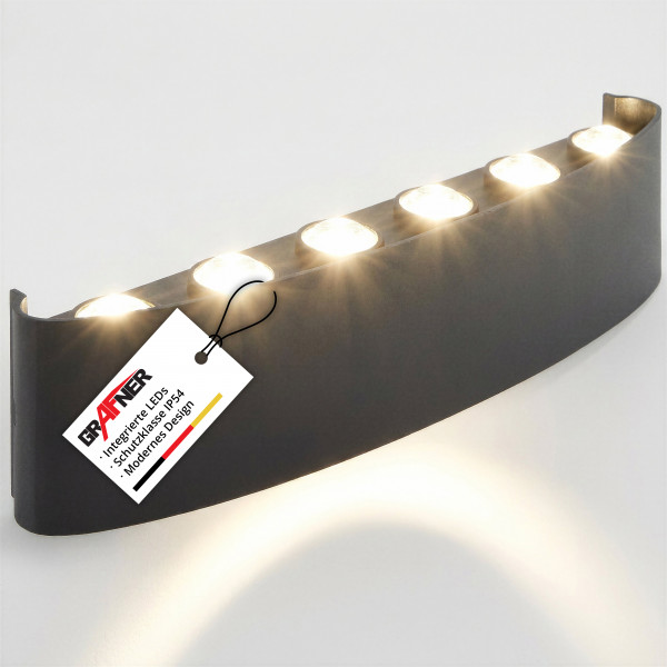 Grafner Aluminium-Wandlampe WL10952