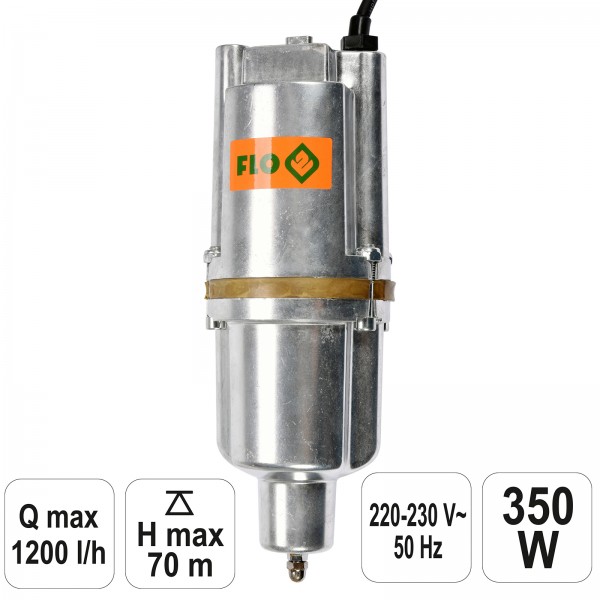 FLO Membranpumpe Tauchpumpe 350 Watt 1200 l/h Pumpe