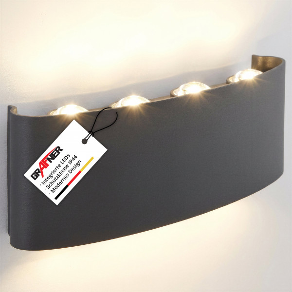 Grafner Aluminium-Wandlampe WL10951