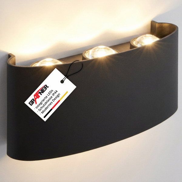 Grafner Aluminium-Wandlampe WL10950