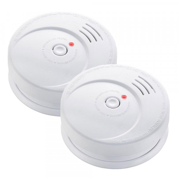 2er Set Grafner Rauchmelder Lithiumbatterie ohne Magnet Pad (2 x 16270)