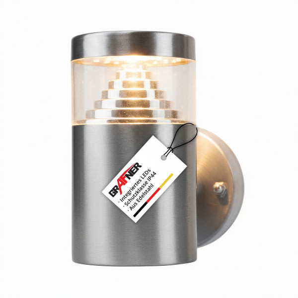 Grafner Edelstahl-Wandlampe 108WB WL10317