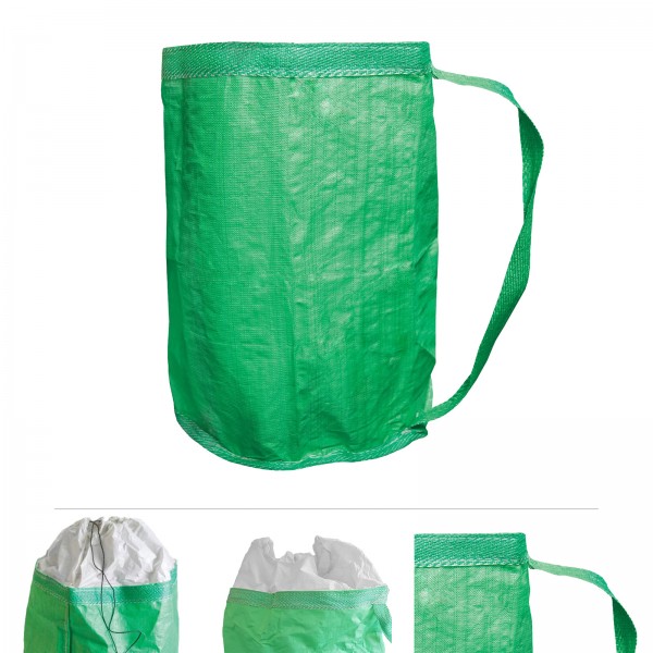 Grafner® Gartentasche Laubsack Umhängegurt Tragegurt grün 60x100 cm 280L