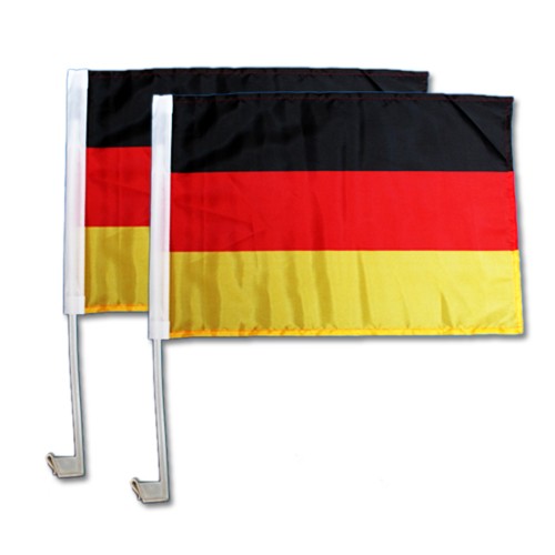 2er Set Autoflaggen Deutschlandfahne 30 x 45 cm